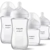 Glas-Flasche 4er Pack Natural Response 120ml in weiss