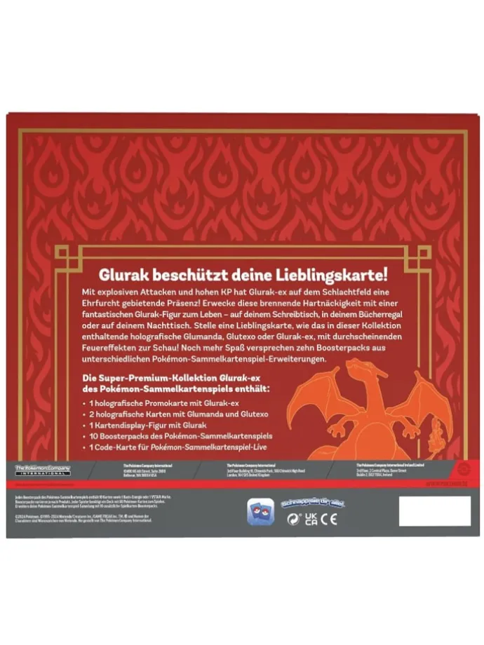 Glurak-EX | Super-Premium-Kollektion | Pokemon Figur & Karten deutsch