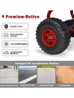 Gokart von 3-6 Jahren in Rot