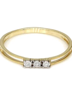 Gold-Ring mit Diamanten