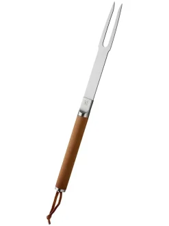 Grillgabel ''Norden'' in Braun/ Silber - (L)44,1 cm