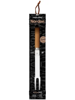 Grillgabel ''Norden'' in Braun/ Silber - (L)44,1 cm