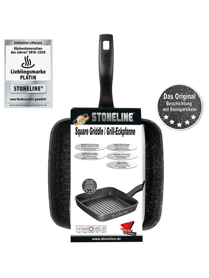 Grillpfanne in Grau - (L)26 x (B)26 cm