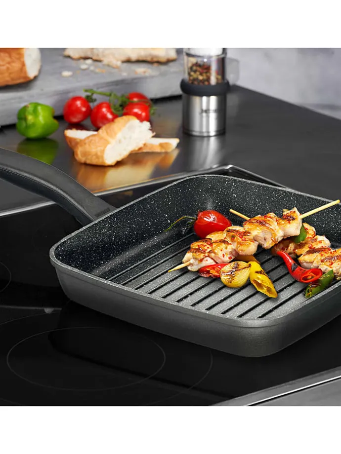 Grillpfanne in Grau - (L)26 x (B)26 cm