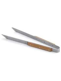 Grillzange in Silber/ Natur - (L)42 cm