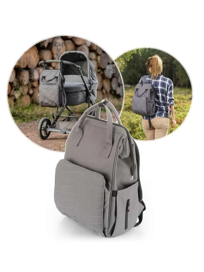 Growing Wickelrucksack in Grau ab 0 Monate