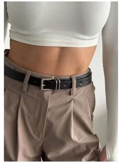 Gürtel in Schwarz - (L)100 cm