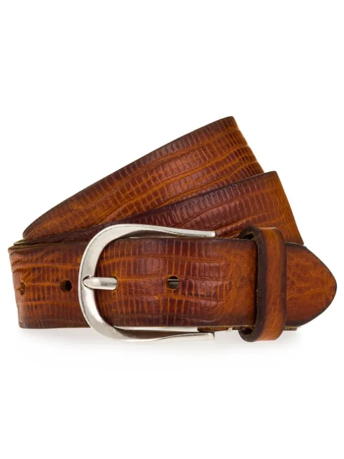 Gürtel Leder in cognac