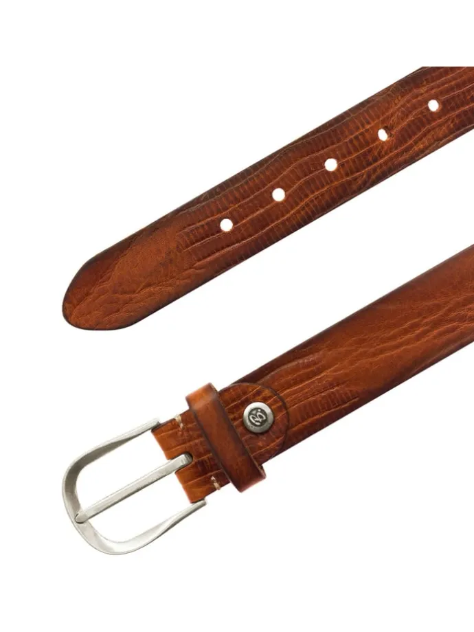Gürtel Leder in cognac