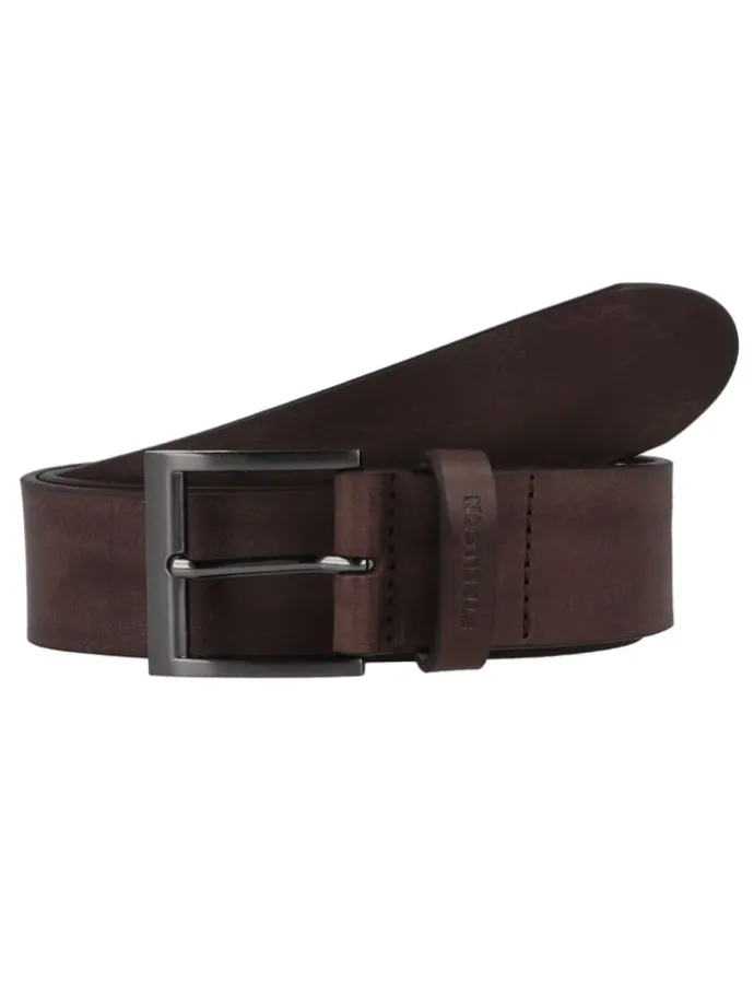 Gürtel Leder in dark brown