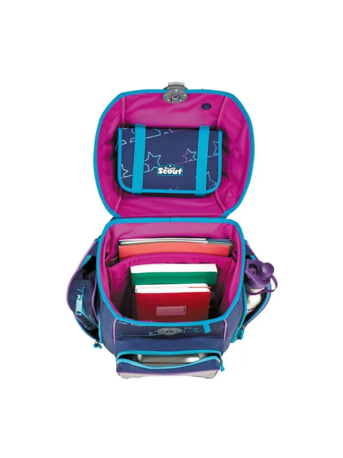 Grundschulranzen GENIUS Blue Star 5-tlg. in blau/lila