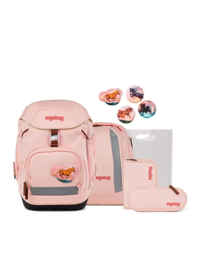 Grundschulranzen, PACK "Unzähmbär" 6-tlg. in Rosa
