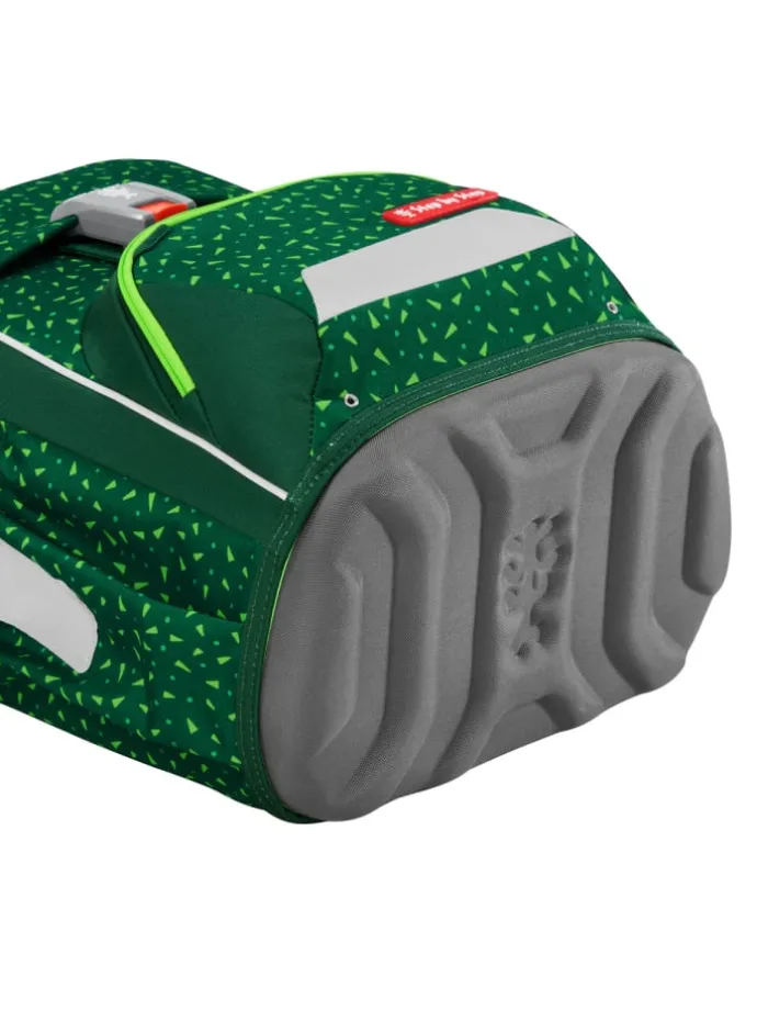 Grundschulranzen-Set BASIS "Green Graphics" 4-teilig in Grün