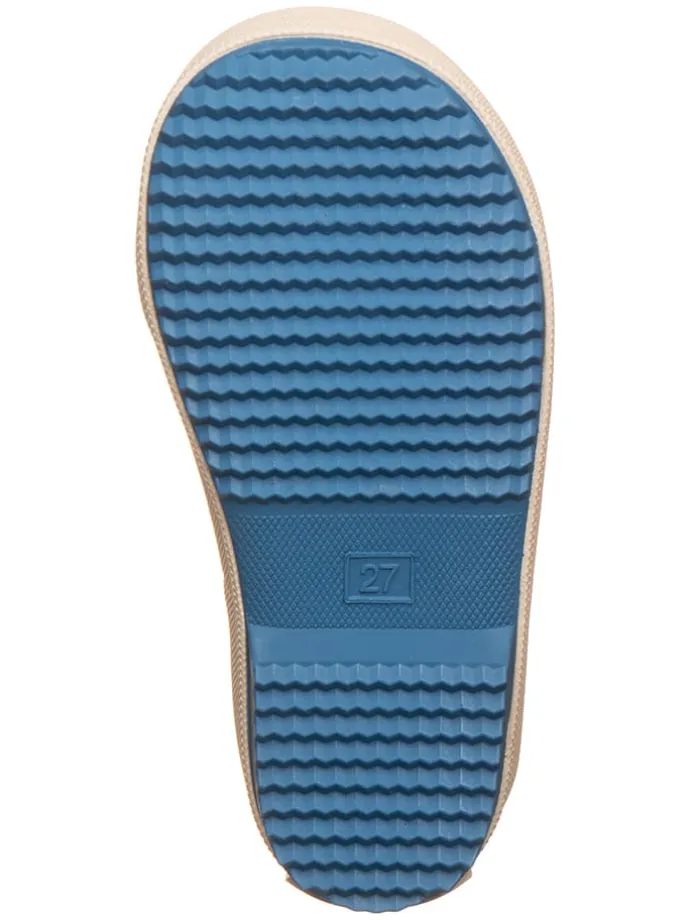 Gummistiefel "AOP" in Blau/ Beige