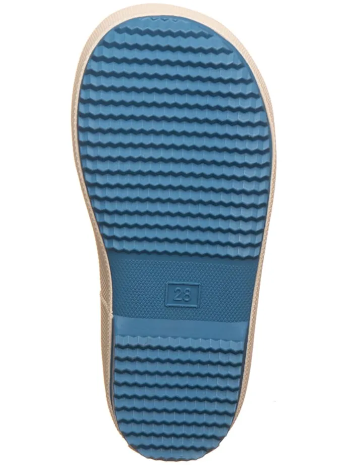 Gummistiefel "AOP" in Blau/ Beige