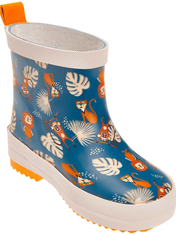 Gummistiefel in Dunkelblau/ Bunt