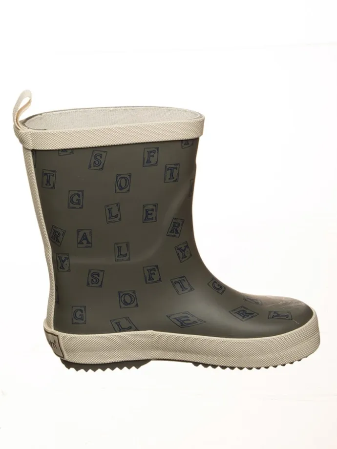 Gummistiefel in Khaki/ Beige