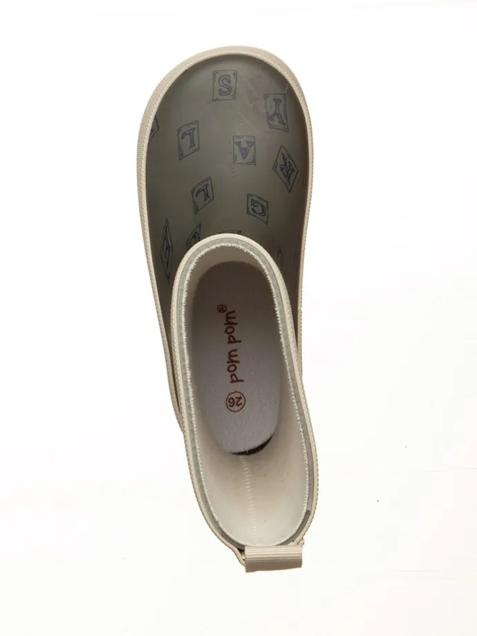 Gummistiefel in Khaki/ Beige
