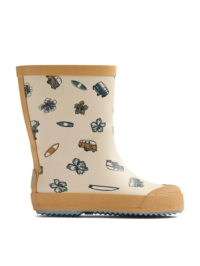 Gummistiefel "Muddy" in Creme/ Gelb