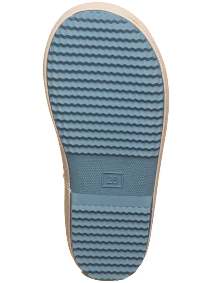 Gummistiefel "Solid" in Hellblau/ Beige