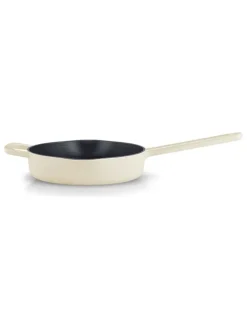 Gusseisen-Pfanne in Creme - Ø 23 cm