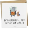 Gutschein Escape Room Abenteuer mit Spruch in Weiß