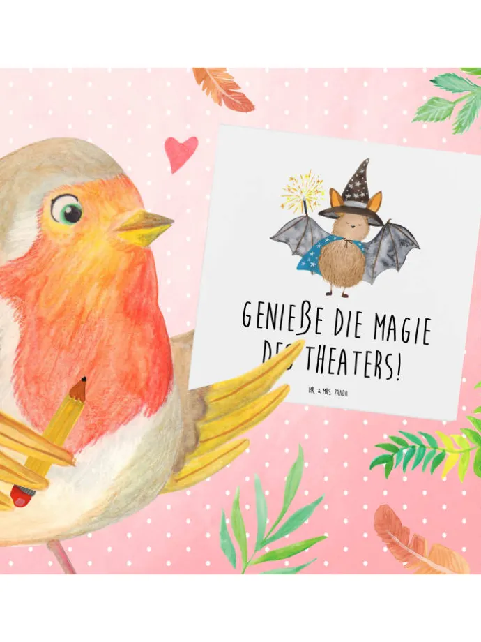 Gutschein Magie des Theaterabends mit Spruch in Weiß