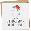 Gutschein Schokoladenverkostung Genuss mit Spruch in Weiß