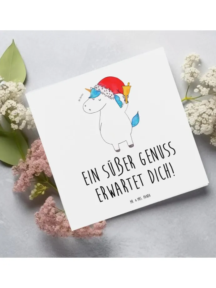 Gutschein Schokoladenverkostung Genuss mit Spruch in Weiß