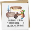Gutschein Weihnachtsmarktbesuch mit Spruch in Weiß