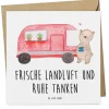Gutschein Wochenendtrip auf dem Land mit Spruch in Weiß