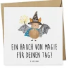 Gutschein Zaubershow Momente mit Spruch in Weiß