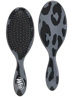 Haarbürste "Detangler - Safari - Leopard" in Grau/ Schwarz