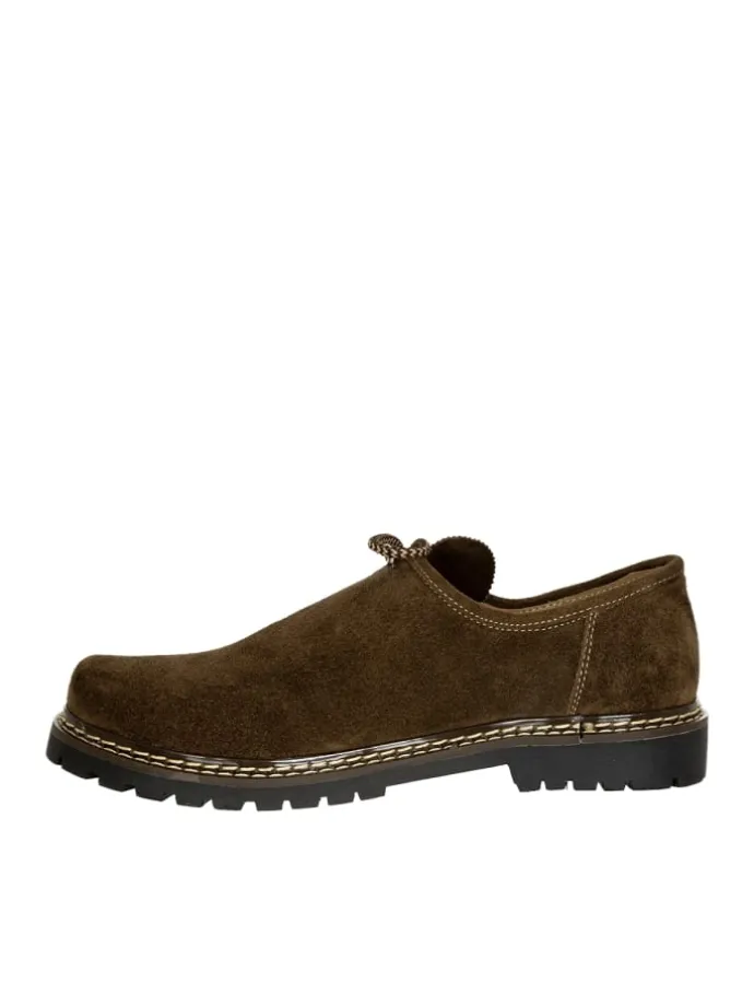 Haferlschuh JULIAN-Velour in holz
