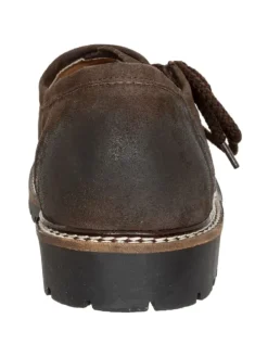 Haferlschuh MICHI-Velourespresso in dunkelbraun