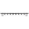 Hakenleiste "Gala" in Schwarz - (B)60 x (H)1,5 x (T)0,80 cm