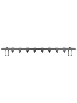 Hakenleiste "Gala" in Schwarz - (B)60 x (H)1,5 x (T)0,80 cm