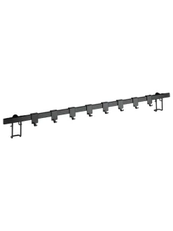 Hakenleiste "Gala" in Schwarz - (B)60 x (H)1,5 x (T)0,80 cm