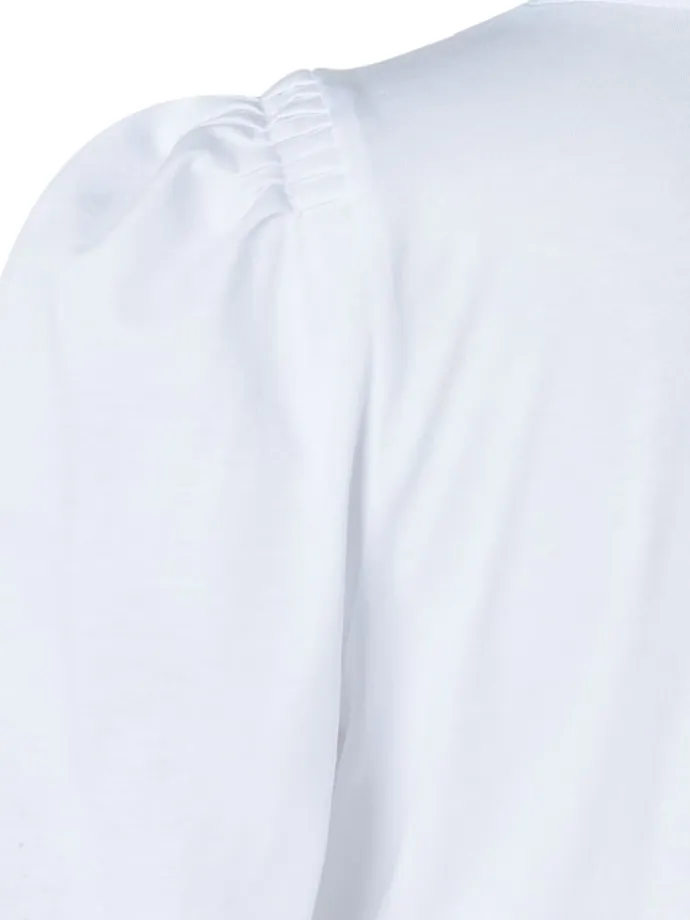 Halbarmshirt in white