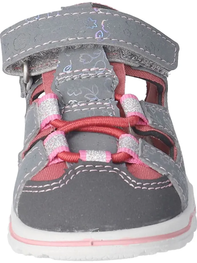 Halbsandalen "Gery" in Grau/ Pink