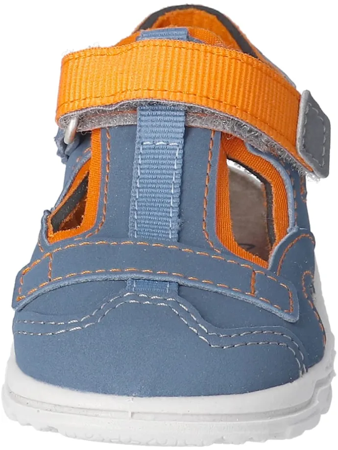 Halbsandalen "Jo" in Blau/ Orange