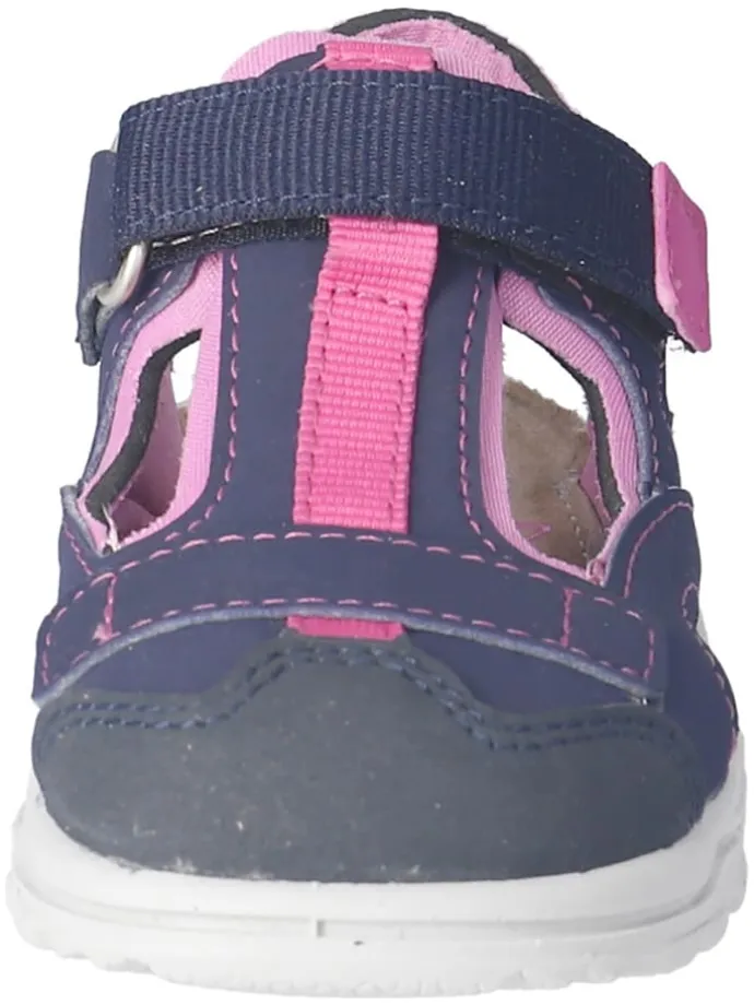 Halbsandalen "Jo" in Dunkelblau/ Rosa