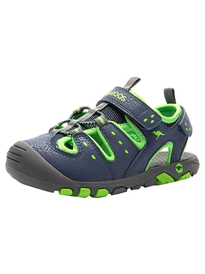 Halbsandalen "K-Trek" in Dunkelblau/ Grün