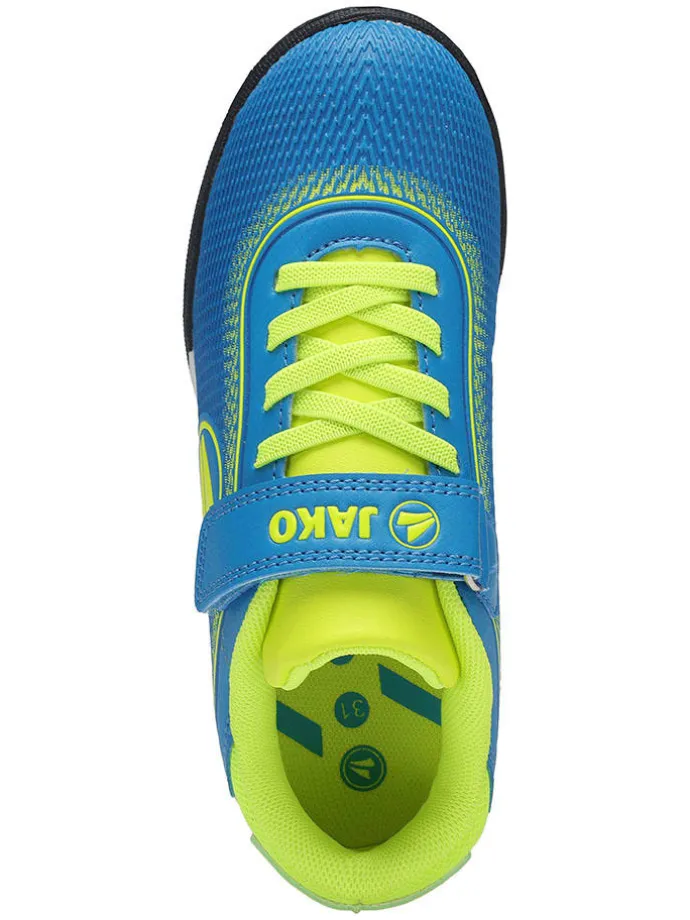 Hallen-Fußballschuhe "Course" in Blau/ Gelb