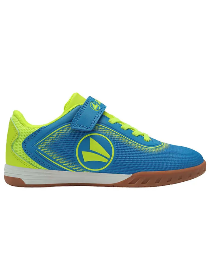 Hallen-Fußballschuhe "Course" in Blau/ Gelb