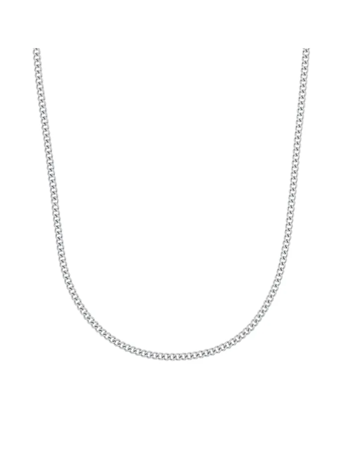 Halskette Edelstahl in Silber