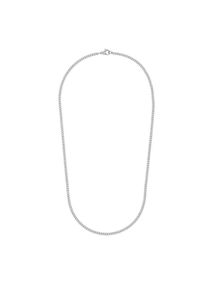 Halskette Edelstahl in Silber