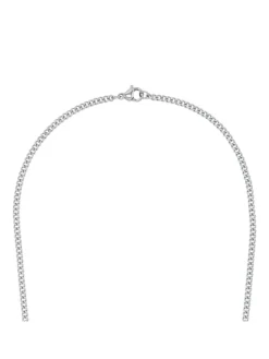 Halskette Edelstahl in Silber