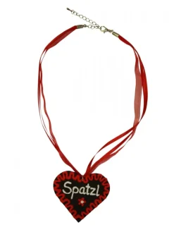 Halskette Spatzl in rot