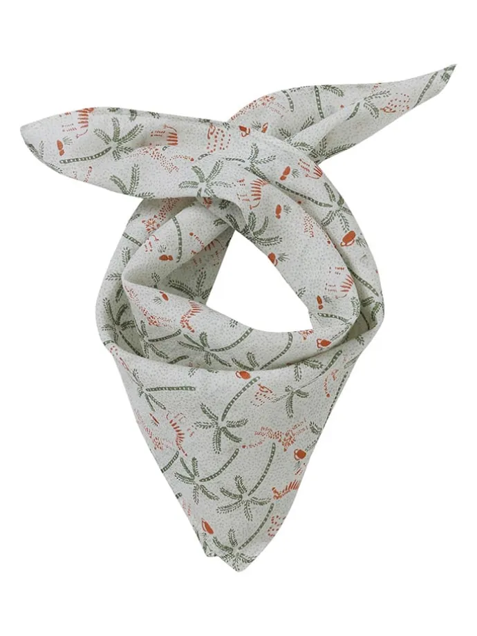 Halstuch in Creme/ Orange